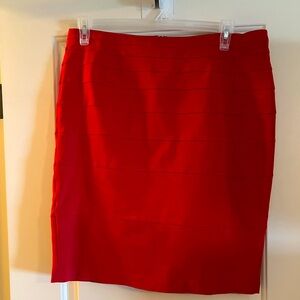 Virtue stretch pull on red skirt. EUC